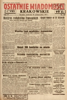 Ostatnie Wiadomości Krakowskie. 1934, nr 307