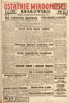 Ostatnie Wiadomości Krakowskie. 1934, nr 308