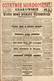 Ostatnie Wiadomości Krakowskie. 1934, nr 312