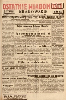 Ostatnie Wiadomości Krakowskie. 1934, nr 314