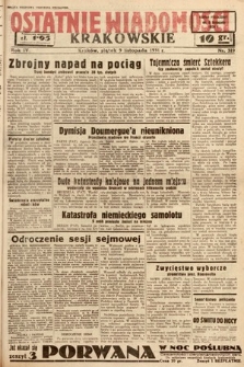 Ostatnie Wiadomości Krakowskie. 1934, nr 319