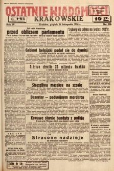 Ostatnie Wiadomości Krakowskie. 1934, nr 326