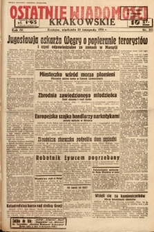 Ostatnie Wiadomości Krakowskie. 1934, nr 335
