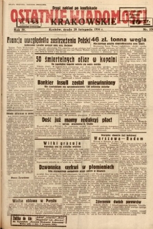 Ostatnie Wiadomości Krakowskie. 1934, nr 338