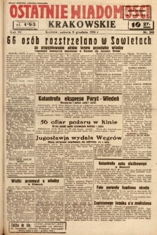 Ostatnie Wiadomości Krakowskie. 1934, nr 348