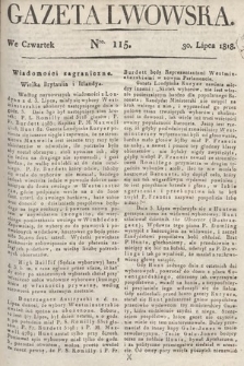 Gazeta Lwowska. 1818, nr 115