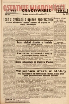 Ostatnie Wiadomości Krakowskie. 1934, nr 361