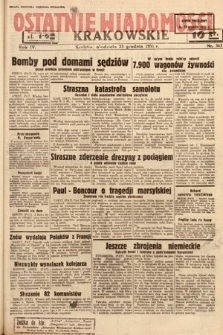 Ostatnie Wiadomości Krakowskie. 1934, nr 363