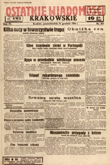 Ostatnie Wiadomości Krakowskie. 1934, nr 369