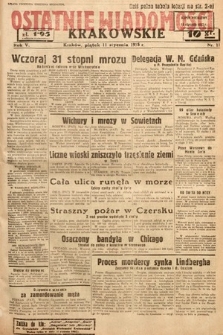 Ostatnie Wiadomości Krakowskie. 1935, nr 11