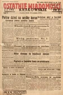 Ostatnie Wiadomości Krakowskie. 1935, nr 23