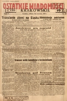 Ostatnie Wiadomości Krakowskie. 1935, nr 26
