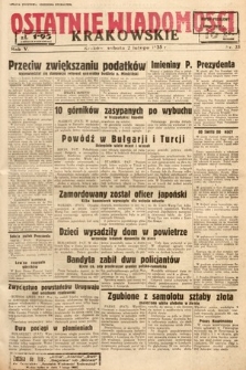 Ostatnie Wiadomości Krakowskie. 1935, nr 33