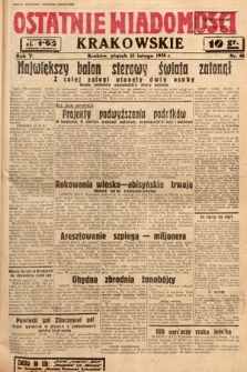 Ostatnie Wiadomości Krakowskie. 1935, nr 46