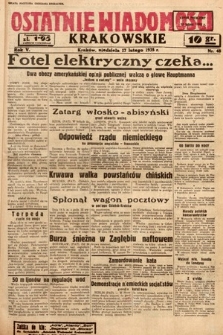 Ostatnie Wiadomości Krakowskie. 1935, nr 48
