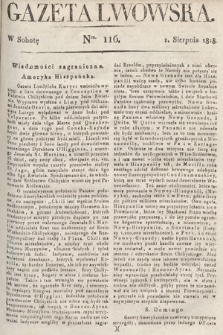 Gazeta Lwowska. 1818, nr 116