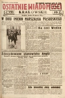 Ostatnie Wiadomości Krakowskie. 1935, nr 79