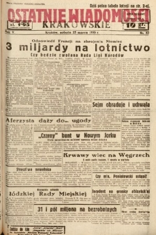 Ostatnie Wiadomości Krakowskie. 1935, nr 82