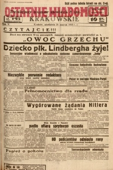Ostatnie Wiadomości Krakowskie. 1935, nr 83