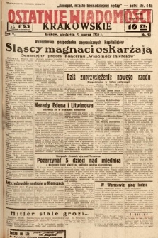 Ostatnie Wiadomości Krakowskie. 1935, nr 90