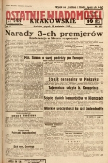 Ostatnie Wiadomości Krakowskie. 1935, nr 102