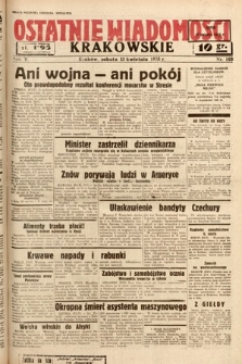 Ostatnie Wiadomości Krakowskie. 1935, nr 103
