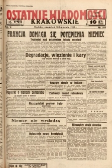 Ostatnie Wiadomości Krakowskie. 1935, nr 108