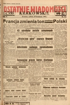 Ostatnie Wiadomości Krakowskie. 1935, nr 115