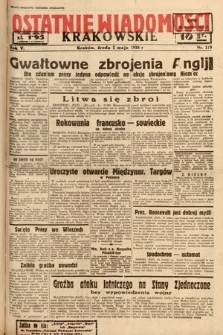 Ostatnie Wiadomości Krakowskie. 1935, nr 119