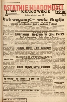 Ostatnie Wiadomości Krakowskie. 1935, nr 122