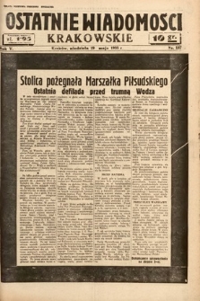 Ostatnie Wiadomości Krakowskie. 1935, nr 137