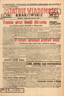 Ostatnie Wiadomości Krakowskie. 1935, nr 171