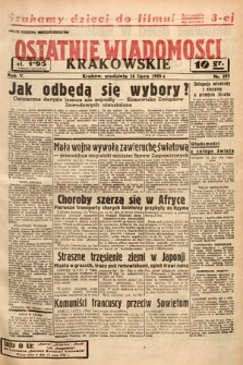 Ostatnie Wiadomości Krakowskie. 1935, nr 193