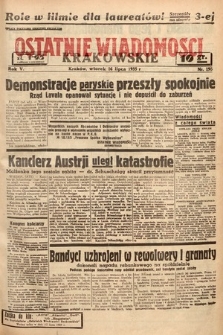 Ostatnie Wiadomości Krakowskie. 1935, nr 195