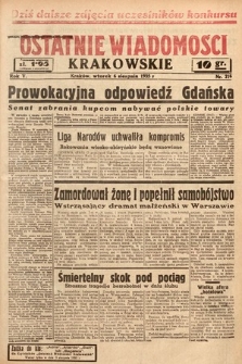 Ostatnie Wiadomości Krakowskie. 1935, nr 216
