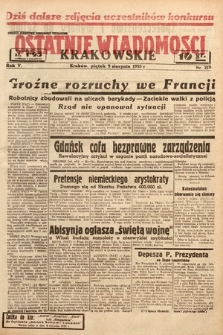 Ostatnie Wiadomości Krakowskie. 1935, nr 219