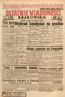 Ostatnie Wiadomości Krakowskie. 1935, nr 226