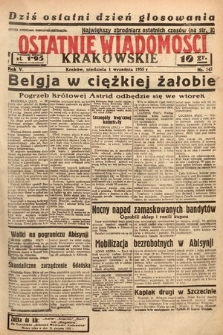 Ostatnie Wiadomości Krakowskie. 1935, nr 242