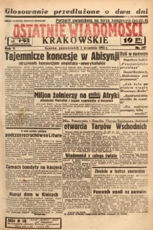 Ostatnie Wiadomości Krakowskie. 1935, nr 243