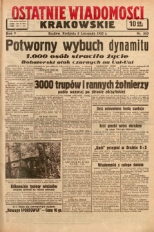 Ostatnie Wiadomości Krakowskie. 1935, nr 305