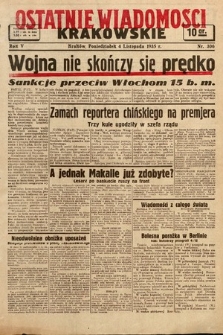Ostatnie Wiadomości Krakowskie. 1935, nr 306