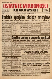 Ostatnie Wiadomości Krakowskie. 1935, nr 317