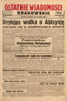 Ostatnie Wiadomości Krakowskie. 1935, nr 326