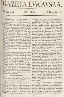 Gazeta Lwowska. 1818, nr 119