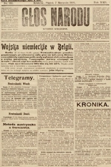 Głos Narodu (wydanie wieczorne). 1914, nr 181