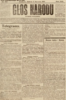 Głos Narodu (wydanie wieczorne). 1914, nr 182