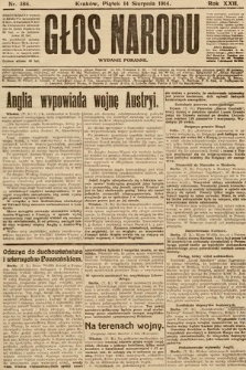 Głos Narodu (wydanie poranne). 1914, nr 188