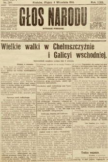 Głos Narodu (wydanie poranne). 1914, nr 210