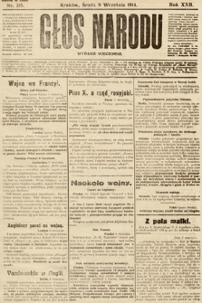 Głos Narodu (wydanie wieczorne). 1914, nr 215