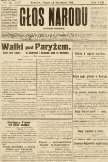 Głos Narodu (wydanie poranne). 1914, nr 217